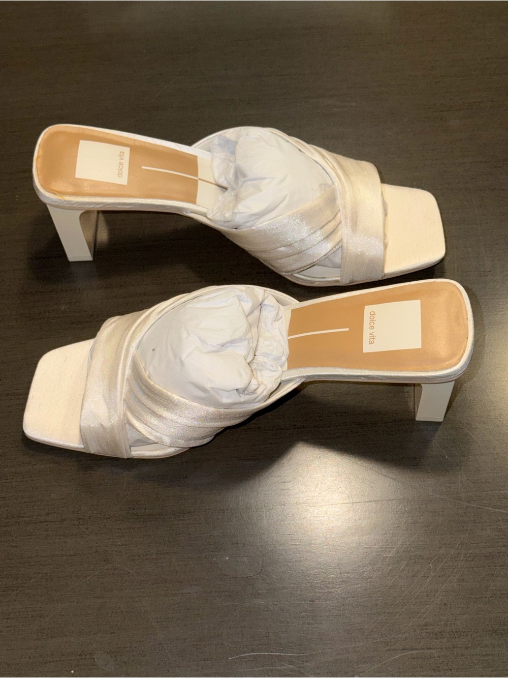 Dolce Vita Carlan Heels Off White Silk